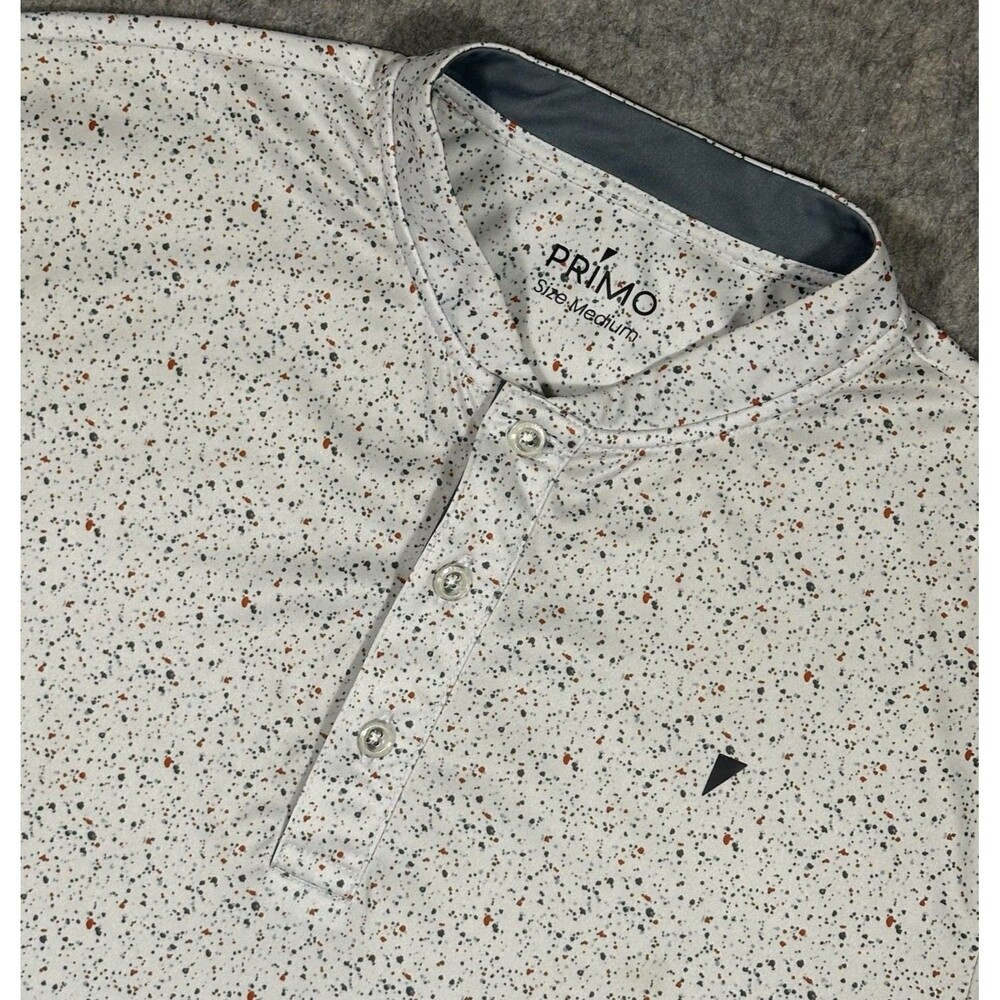 Polo by Ralph Lauren White Speckled Henley Polo